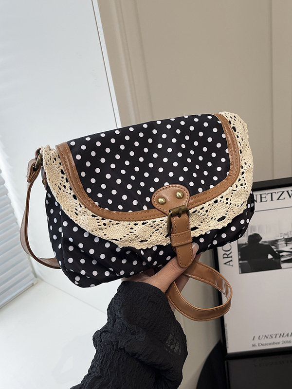 กระเป๋าสะพายข้างผ้าแคนวาสลายจุ - Women'S Young Bags บทวิจารณ์และราคา